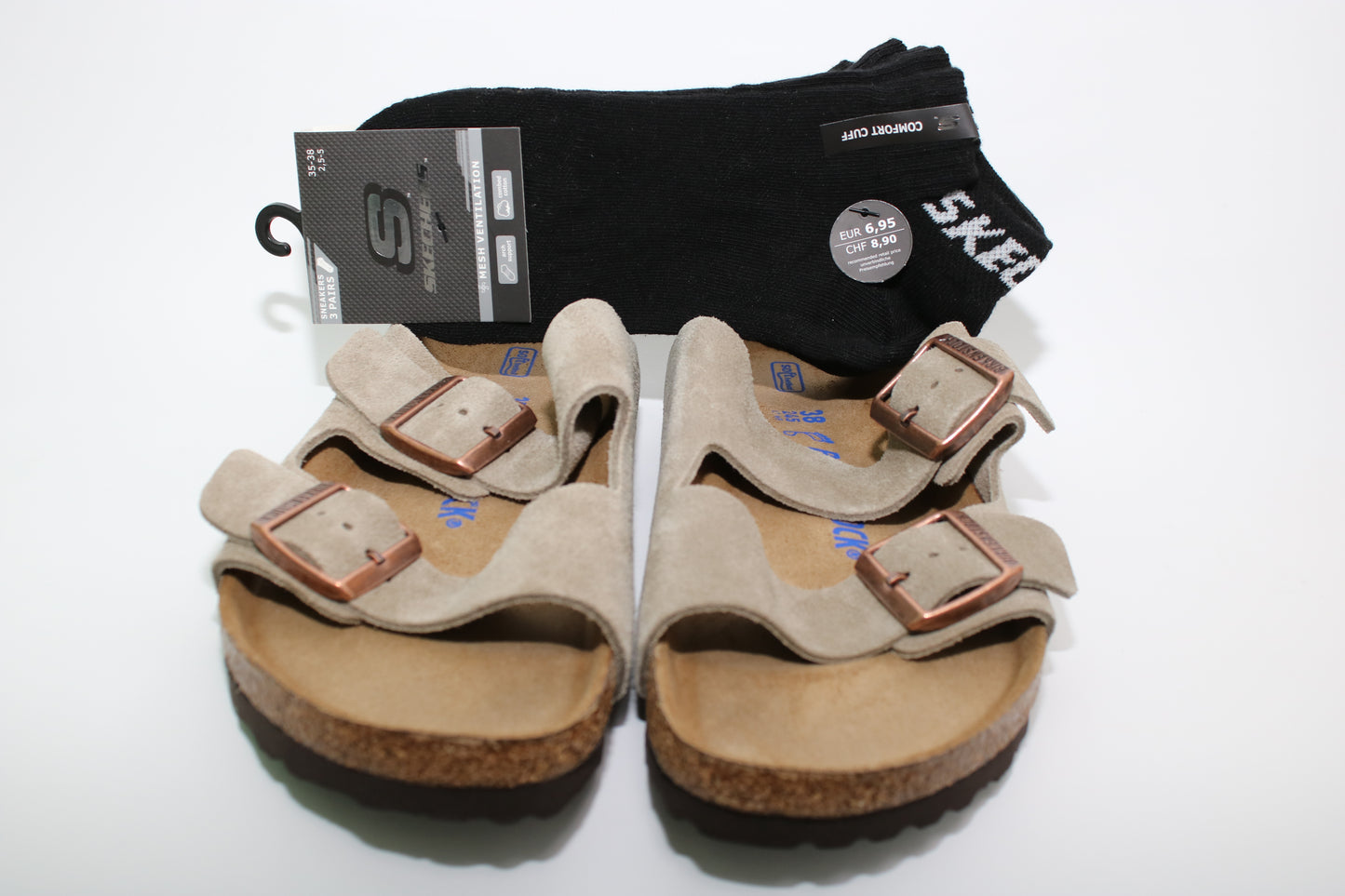 Damen/Herren Sandalen Birkenstock mit gratis Sockenset